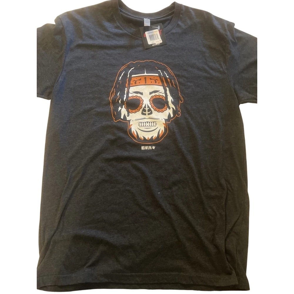 BreakingT NFLPA Jamarr Chase Cincinnati‎ Bengals Sugar Skull T-Shirt Mens XL NWT